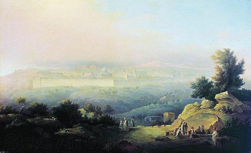 Maxim Nikiforovich Vorobiev View of Jerusalem Germany oil painting art